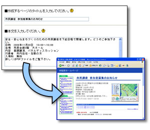 サイト更新イメージ
